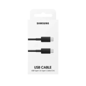 Cable SAMSUNG ORIGINAL USB-C a USB-C de 1 Metro Negro