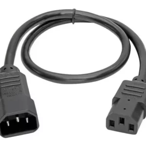 Cable Alimentación 61cm C14 Macho C13 Hembra