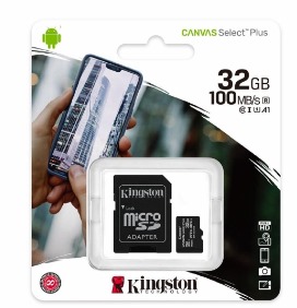 Kingston-Tarjeta de memoria flash (adaptador microSDXC a SD Incluido)-32GB