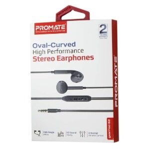 PROMATE GEARPOD-IS2.BLACK EARPHONES CON MIC Y CONTROL VOL