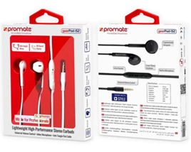 PROMATE GEARPOD-IS2.EARPHONES CON MIC Y CONTROL VOL- Blanco