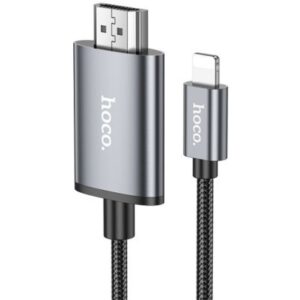 HOCO UA27 ADAPTADOR LIGHTNING A HDMI 2M METAL GREY