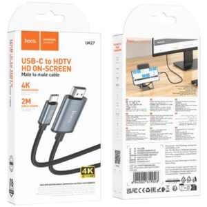 HOCO UA27 ADAPTADOR USB-C A HDMI 2M METAL GREY