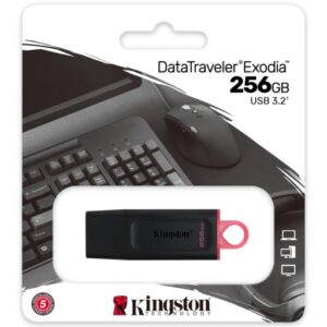 PENDRIVE 256GB KINGSTON DATATRAVELER EXODIA PENDRIVE USB 3.2