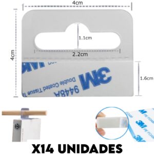 Para colgar Mercadería Con Cinta 3M / PACK DE 14 UNIDADES