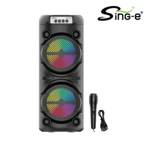 Parlante 6″x2 Bluetooth Radio Fm MicroSD USB Micrófono