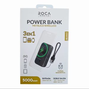 Power Bank carga magnética/Tipo C 5000mAh