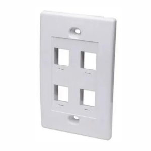 Placa de pared con 4 tomas