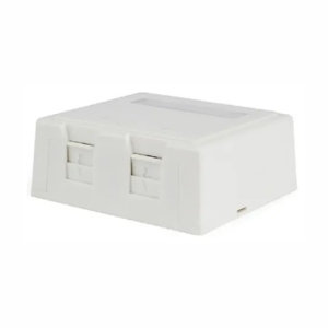 Roseta RJ45 doble para Jack cat 5 y 6 - Linkbasic