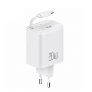 Cargador Pared 20W PD Cable Retractil Tipo C - CC233 USAMS