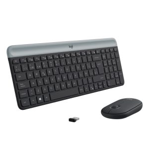 Logitech combo teclado+mouse MK470 graphite inalámbrico